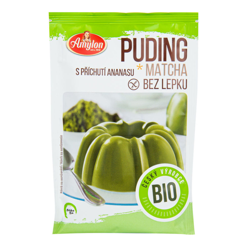 Matcha-Pudding mit Slendier-Reis - Slendier