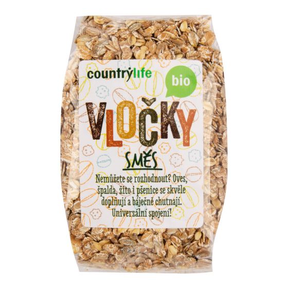 Flakes Mixture Organic 300 g   COUNTRY LIFE