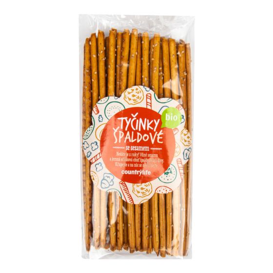 Spelled sticks with sesame organic 150 g   COUNTRY LIFE