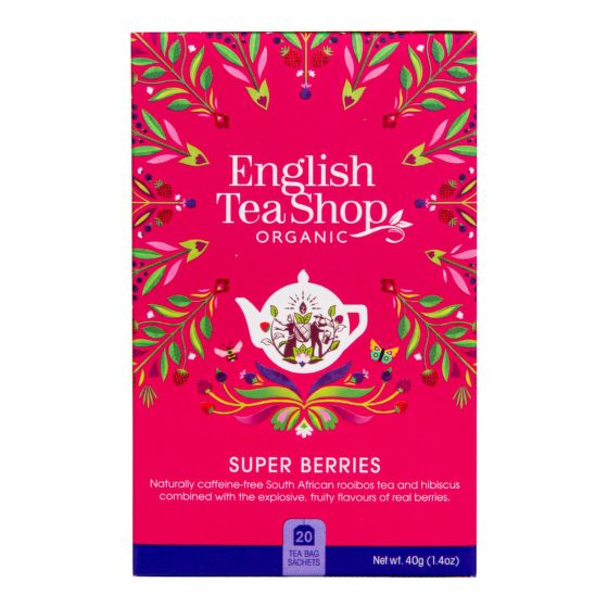 Super fruit tea organic 20 bags   ENGLISH TEA SHOP