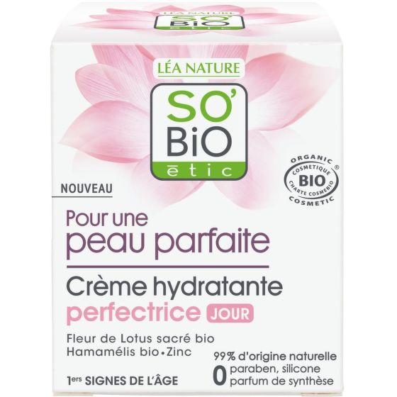 Moisturizing cream for perfect skin organic 50 ml   SO’BiO étic