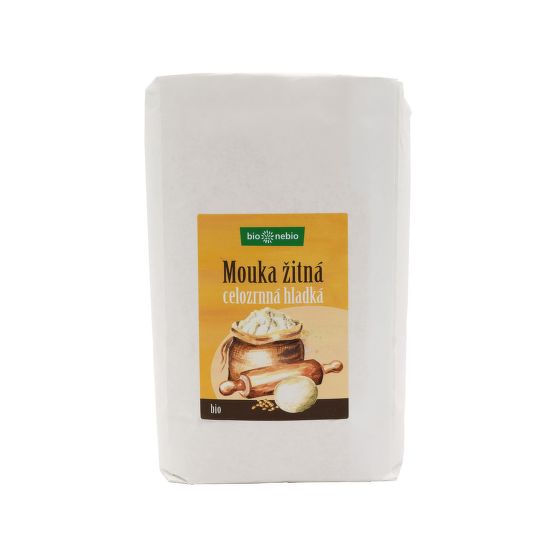 Whole wheat rye flour smooth organic 1 kg   BIO NEBIO