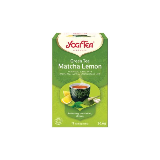Tea Green Tea Matcha Lemon 17 bags organic 30.6 g   YOGI TEA