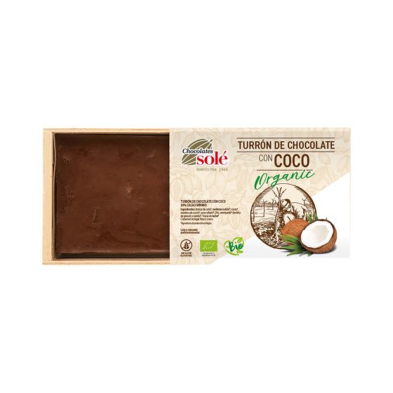 Vegan coconut nougat organic 200 g   SOLÉ