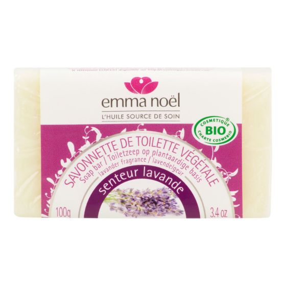 Plant soap bar lavender organic 100 g   EMMA NOËL