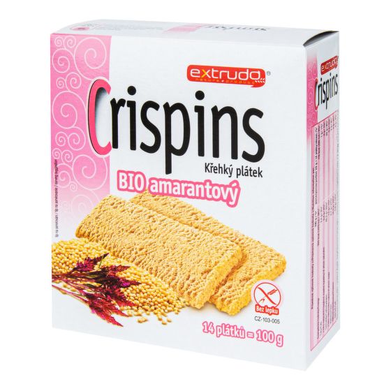 Corn crispbread with amaranth gluten-free organic 100 g   EXTRUDO