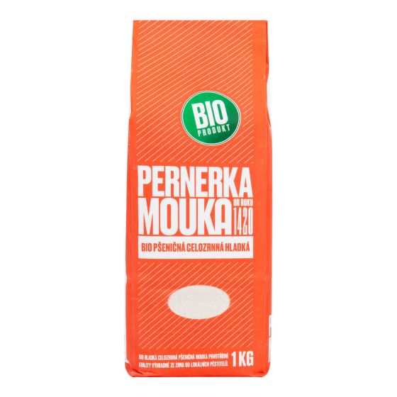 Wholemeal wheat flour smooth organic 1 kg   PERNERKA