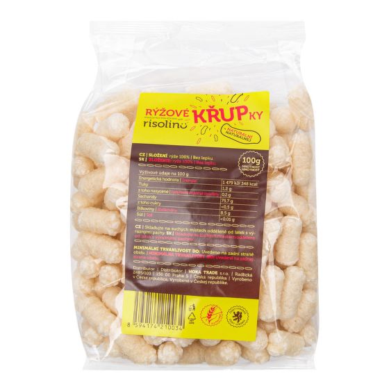 Rice puffs natural 100 g   RISOLINO
