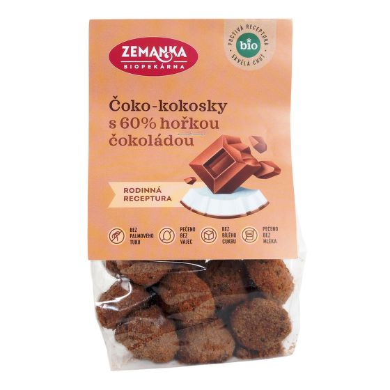 Chocolate - coconuts with cocoa organic 100 g   ZEMANKA