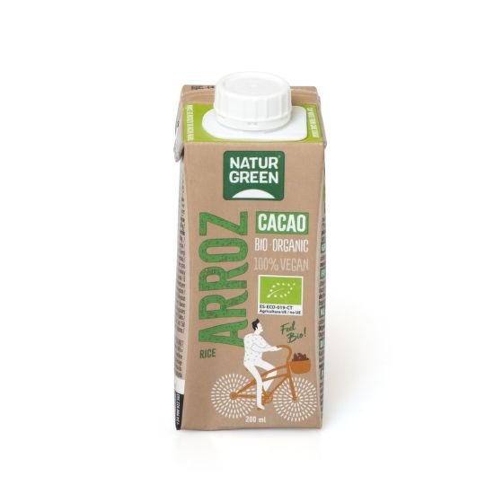 Rice drink chocolate organic 200 ml   NATURGREEN