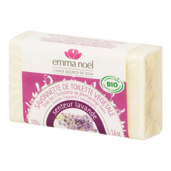 Plant soap bar lavender organic 100 g   EMMA NOËL
