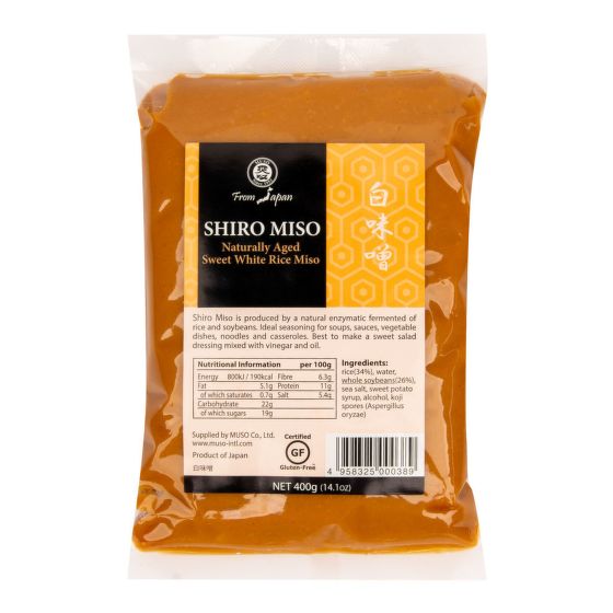 Shiro white rice miso 400 g   MUSO 