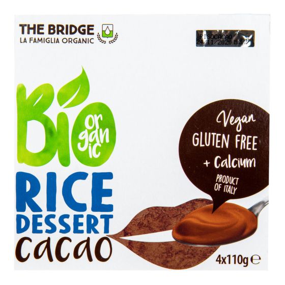 Dessert rice cocoa organic 4x110 g   THE BRIDGE