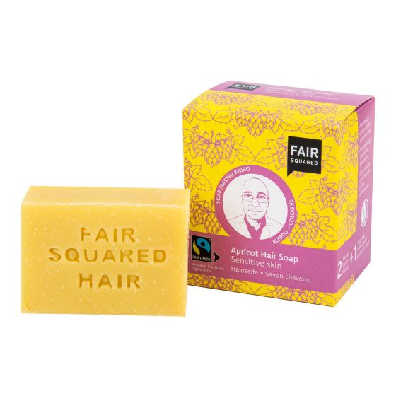 Hair Soap Apricot Sensitive Skin 2x80g   FAIR SQUARED