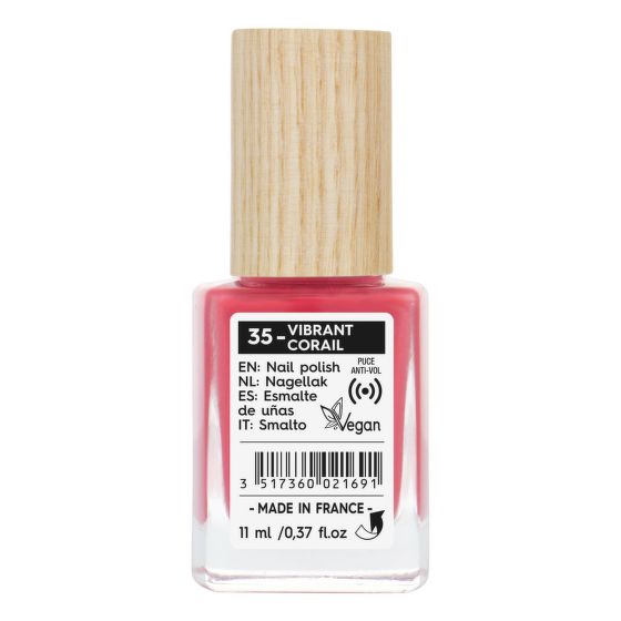 Nail polish 35 vibrating coral 11 ml   SO’BiO étic