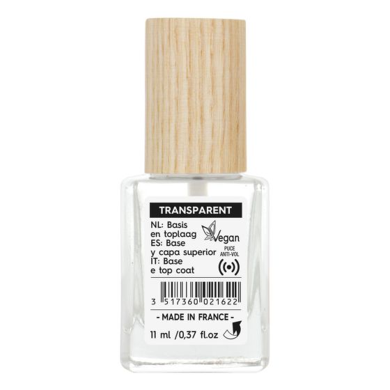 Transparent nail polish - BASE AND TOP COAT 11 ml SO’BiO étic