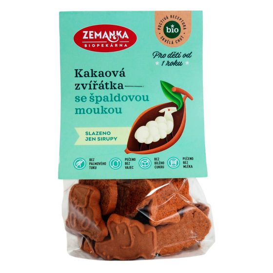 Spelled cocoa animals organic 100 g   ZEMANKA