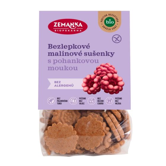 Buckwheat - Raspberry Gluten-Free Biscuits organic 100 g   ZEMANKA