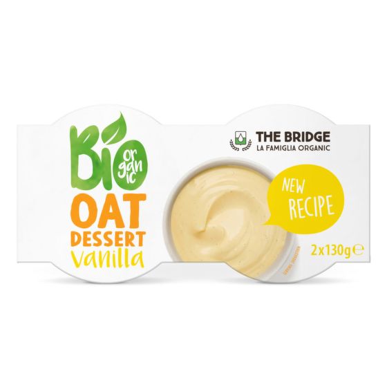 Oat desser chocolate organic 2x130 g   THE BRIDGE