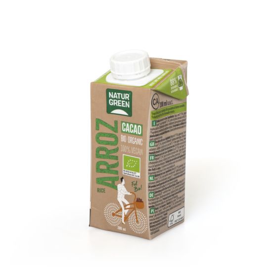 Rice drink chocolate organic 200 ml   NATURGREEN