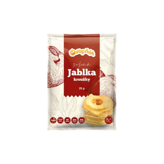 Dried apple rings 25 g   OVOCŇÁK