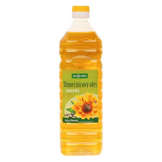 Cold pressed sunflower oil organic 1 l   BIO NEBIO