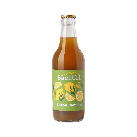 Fermented lemonade Lemon-Matcha organic 330 ml   BACILLI