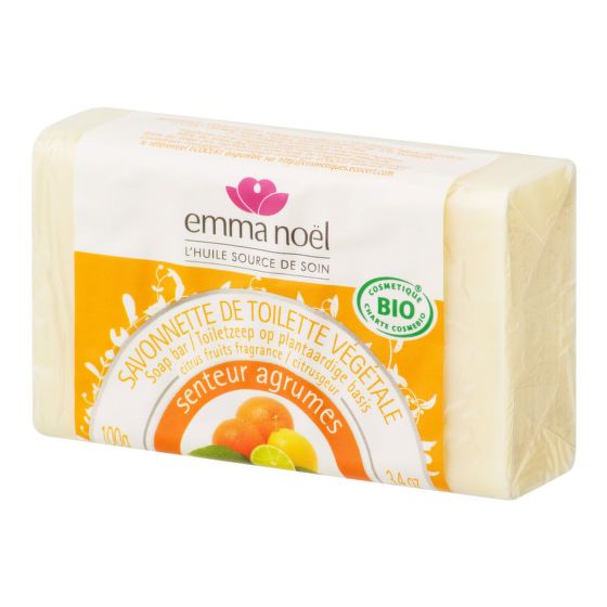 Plant soap bar citrus organic 100 g   EMMA NOËL