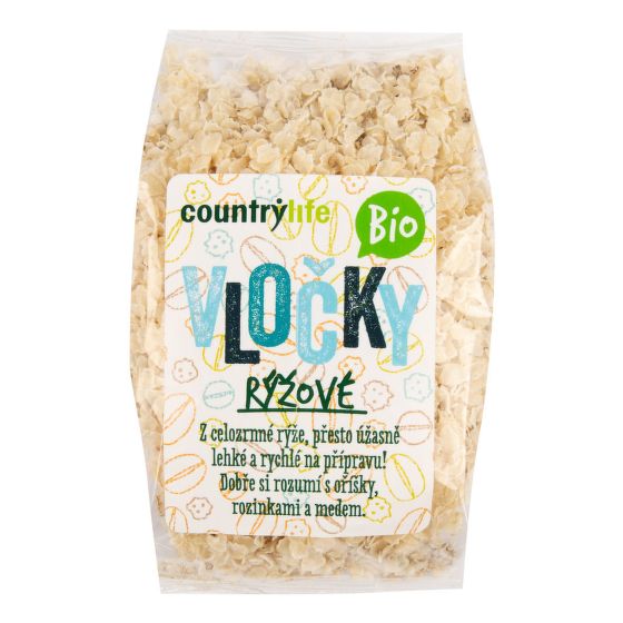 Rice flakes organic 250 g   COUNTRY LIFE