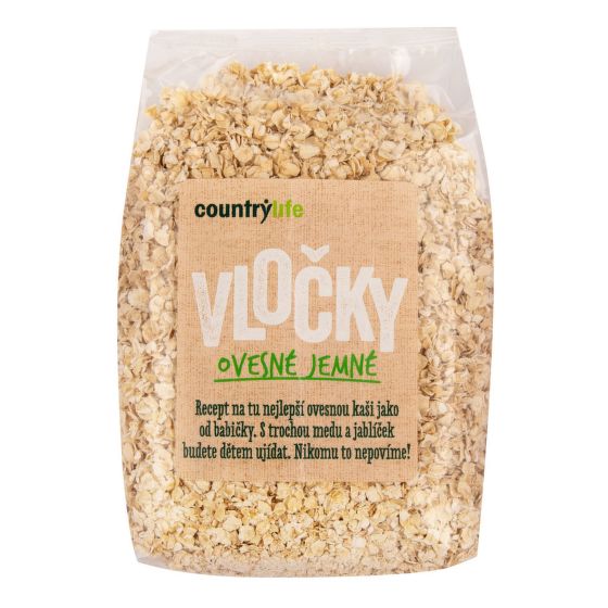 Oatmeal Fine organic 500 g   COUNTRY LIFE