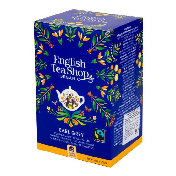 Earl Gray Fair Trade tea organic 20 sachets   ENGLISH TEA SHOP
