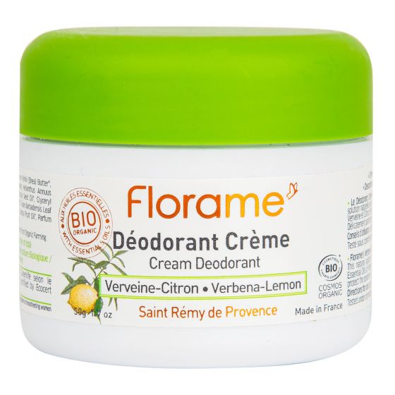 Creamy deodorant 24h lemon verbena 50 g BIO FLORAME