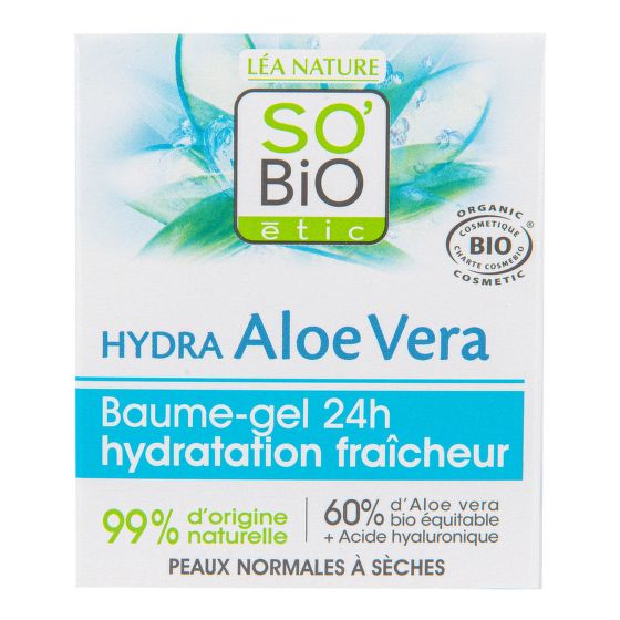 Gel-balm of hydration and freshness 24h — for normal to dry skin 50 ml Organic   SO’BiO étic