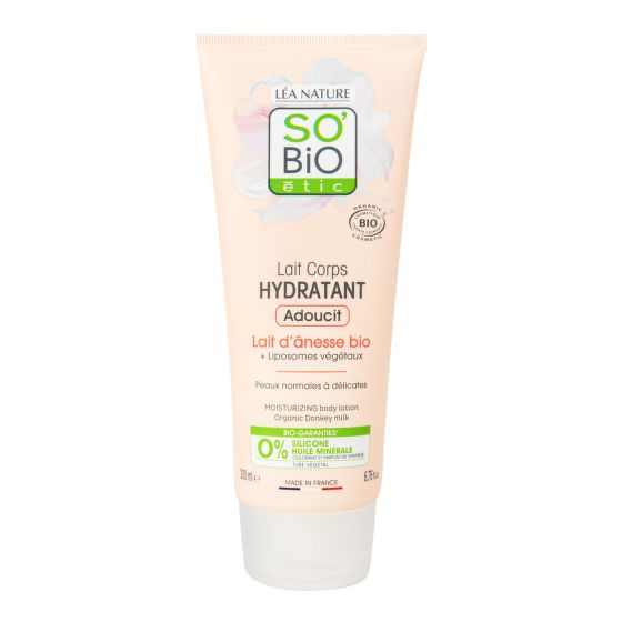 Softening body lotion with donkey milk 200 ml Organic   SO’BiO étic