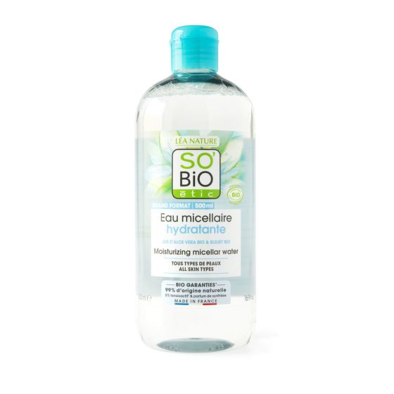 Cleansing micellar lotion aloe vera organic 500 ml   SO’BiO étic