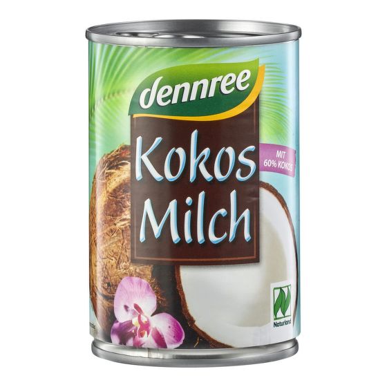 Coconut milk 22 % fat organic 400 ml DENNREE