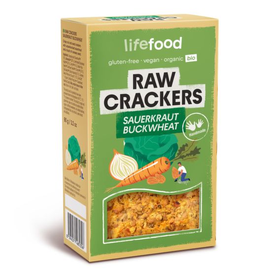 Life Crackers vegetables organic RAW 90 g   LIFEFOOD
