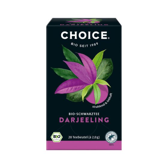 Black tea Darjeeling 20 bags organic 40 g   CHOICE