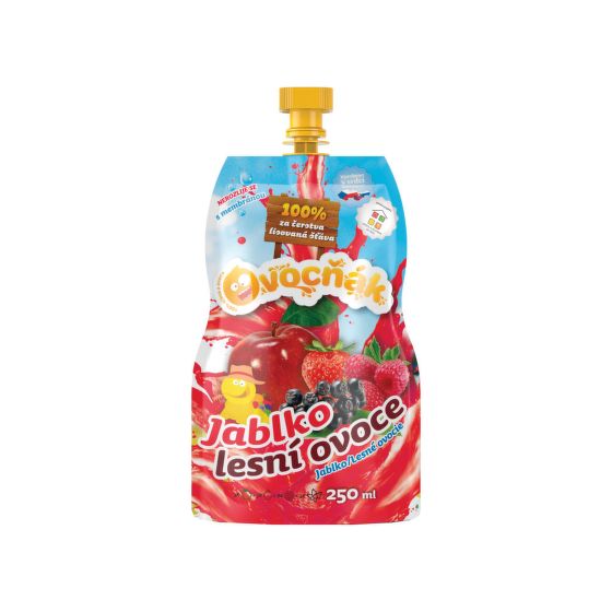 Apple-forest fruit juice/cider 250 ml   OVOCŇÁK
