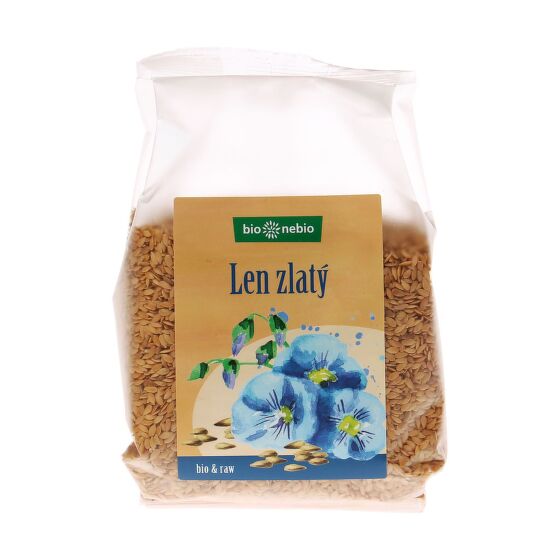 Golden flax seed organic  300 g   BIO NEBIO