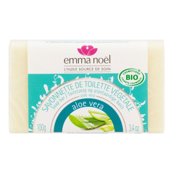 Plant soap bar aloe vera organic 100 g   EMMA NOËL