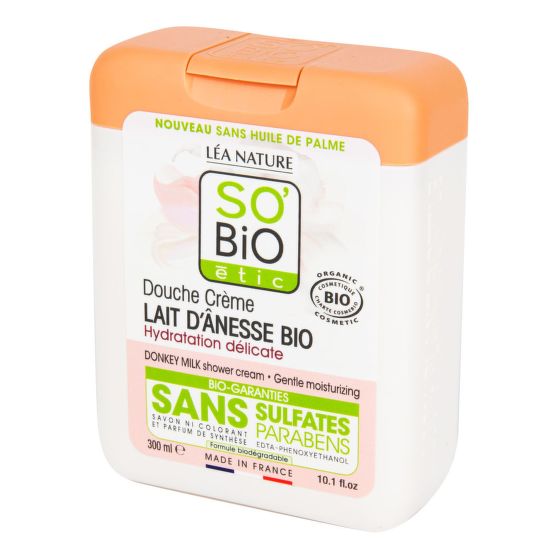Donkey milk shower gel organic 300 ml   SO’BiO étic
