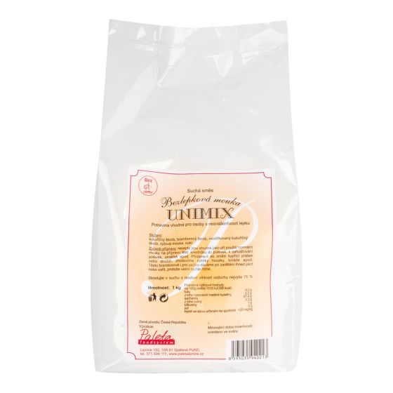 Flour gluten-free UNIMIX 1 kg   PALETA