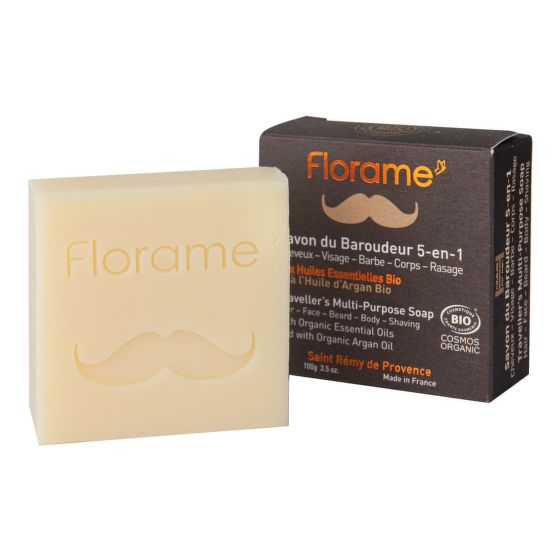 Universal soap 5 in 1 HOMME - hair, face, beard, shaving, body 100 g BIO FLORAME