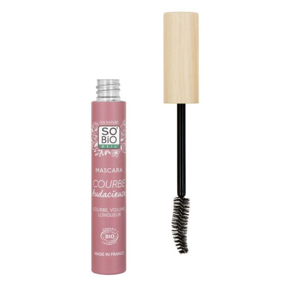 Natural mascara COURBE 01 black — for curling, volume and length of lashes 8 ml Organic   SO’BiO étic