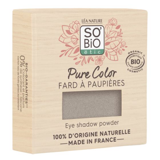Natural eye shadow 03 Precious Grey PURE COLOR 3 g Organic   SO’BiO