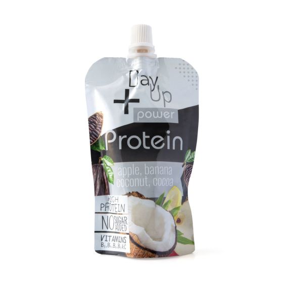 Dessert fruit apple, banana, coconut, cocoa with protein - pouch 100 g   DAY UP