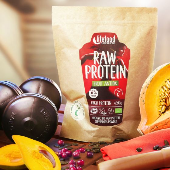 Fruit organic protein RAW 450 g   LIFEFOOD