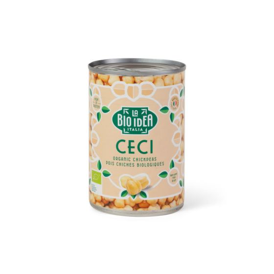 Chickpeas canned organic 400 g   BIO IDEA