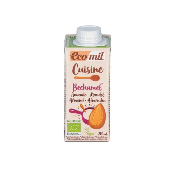 Almond cuisine cream with nutmeg organic 9 % fat 200 ml   ECOMIL 